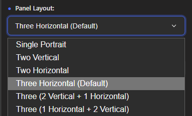 Advanced Options Panel